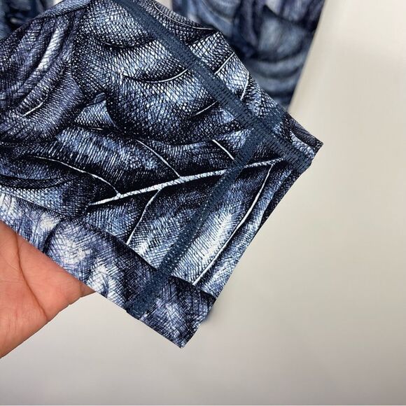 Lululemon Wunder Under High Rise Leggings Nulux Concrete Jungle Blue Size 10 - Picture 7 of 10